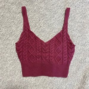 90s Magenta Knitted Tank Too
